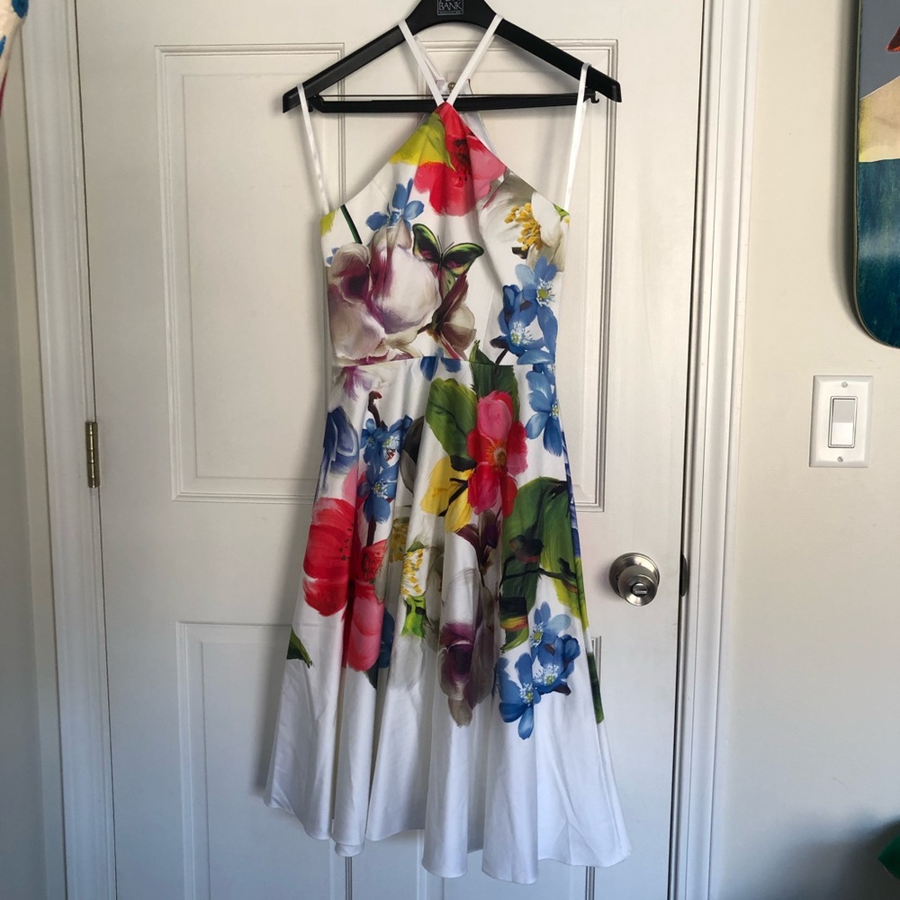 Ted Baker Floral Halter-Neck Dress